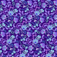 Andover Fabrics Molly's Magic by Sarah Maxwell - 1500-B Midnight magic, Twilight 