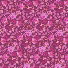 Andover Fabrics Molly's Magic by Sarah Maxwell - 1500-E Midnight magic, Rosy