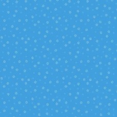 Andover Fabrics Plain and Simple - Blossoms lake blue 008-B