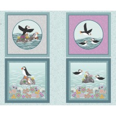 Lewis & Irene Puffin Bay - Puffin bay cushion panel