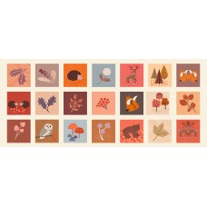 Lewis & Irene Nature Trail - Nature trail 5 inch squares panel