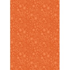 Lewis & Irene Creative Landscapes - Two tone floral on orange