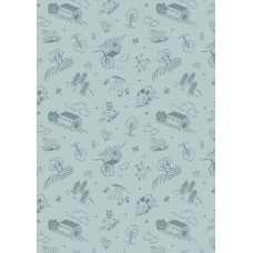 Lewis & Irene Country croft - Country croft on duck egg Lewis & Irene Country croft - Country croft on duck egg