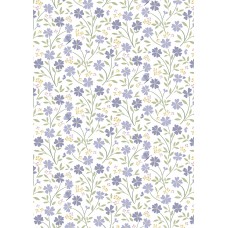 Lewis & Irene Floral Song by Cassandra Connolly - Little blossom on white 