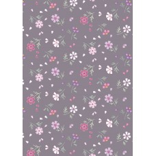 Lewis & Irene The Pressed Flower Collection by Cassandra Connolly - Floral affections light charcoal