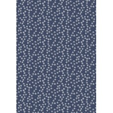 Lewis & Irene Forever Blooms by Cassandra Connolly - Interlaced Blossoms - Prussian blue - CC65.3 Lewis & Irene Forever Blooms by Cassandra Connolly - Interlaced Blossoms - Prussian blue - CC65.3