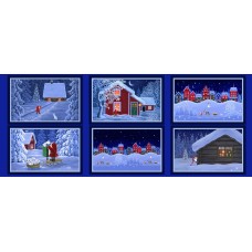 Lewis & Irene Tomtens Village - Tomten village half yard placemat panel