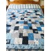 Double Slice quilt in blues 
