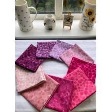 Lewis and Irene fat quarter bundle - Bumbleberries in pinks and purples