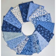 Lewis & Irene fat quarter bundle - Forget me not Lane